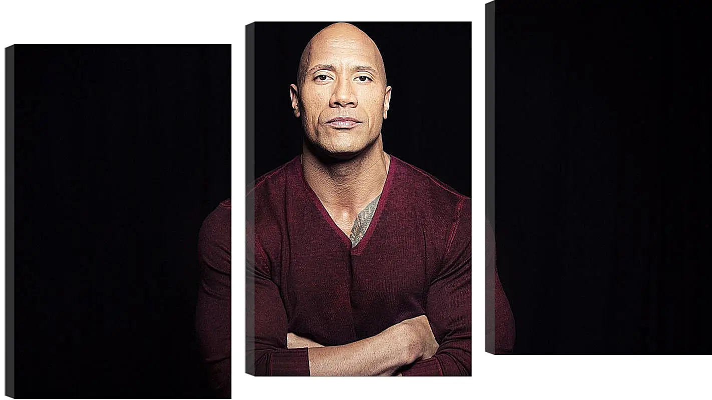 Модульная картина - Dwayne Douglas Johnson. Дуэйн Джонсон (Скала)