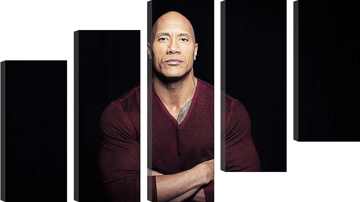 Модульная картина - Dwayne Douglas Johnson. Дуэйн Джонсон (Скала)