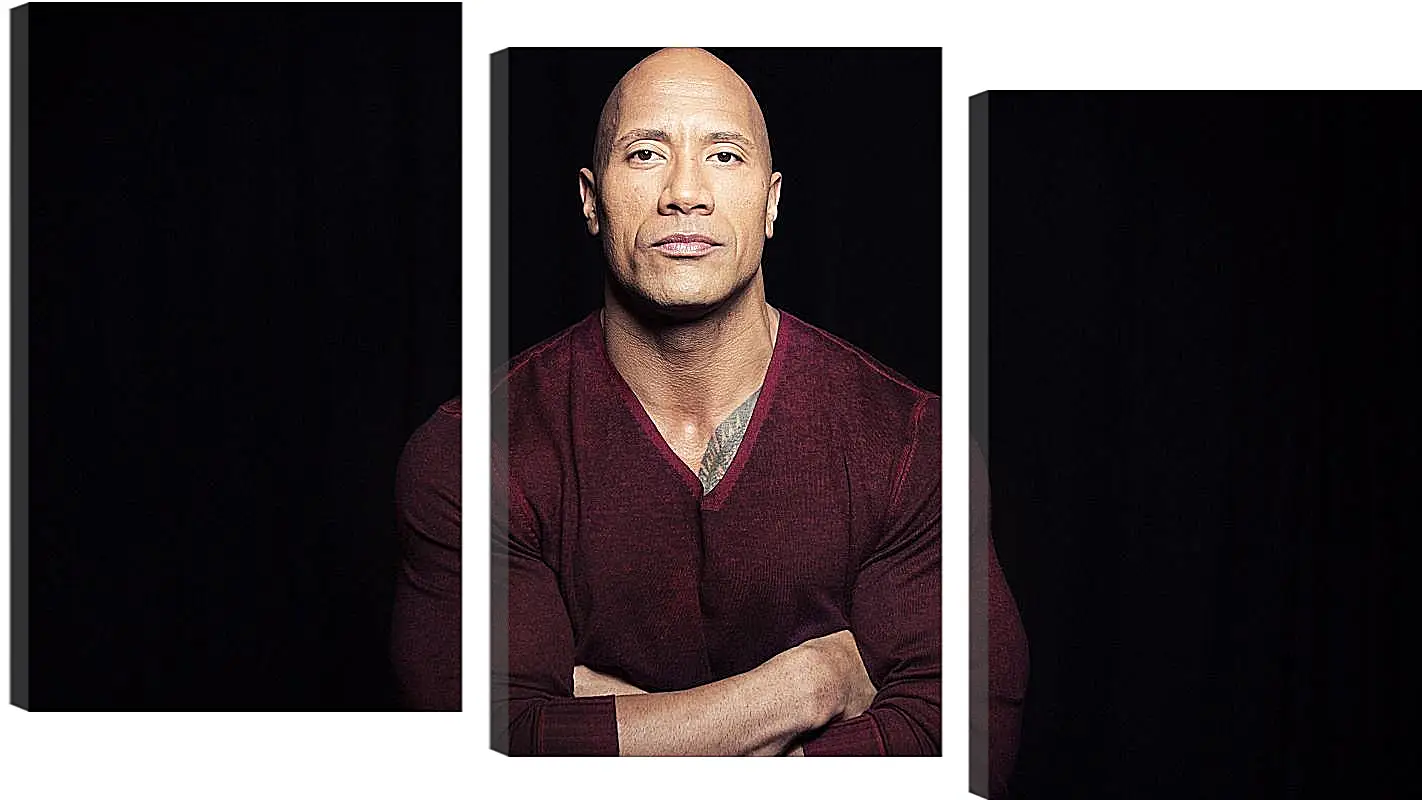 Модульная картина - Dwayne Douglas Johnson. Дуэйн Джонсон (Скала)