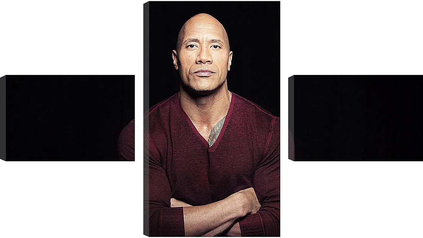 Модульная картина - Dwayne Douglas Johnson. Дуэйн Джонсон (Скала)