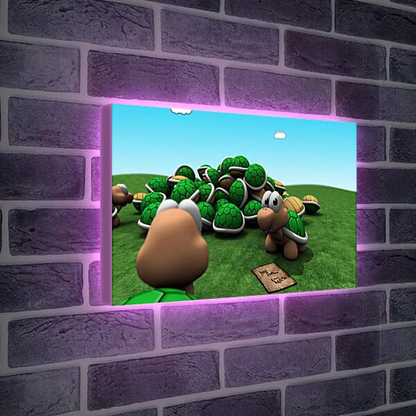 Лайтбокс световая панель - Mario Bros.
