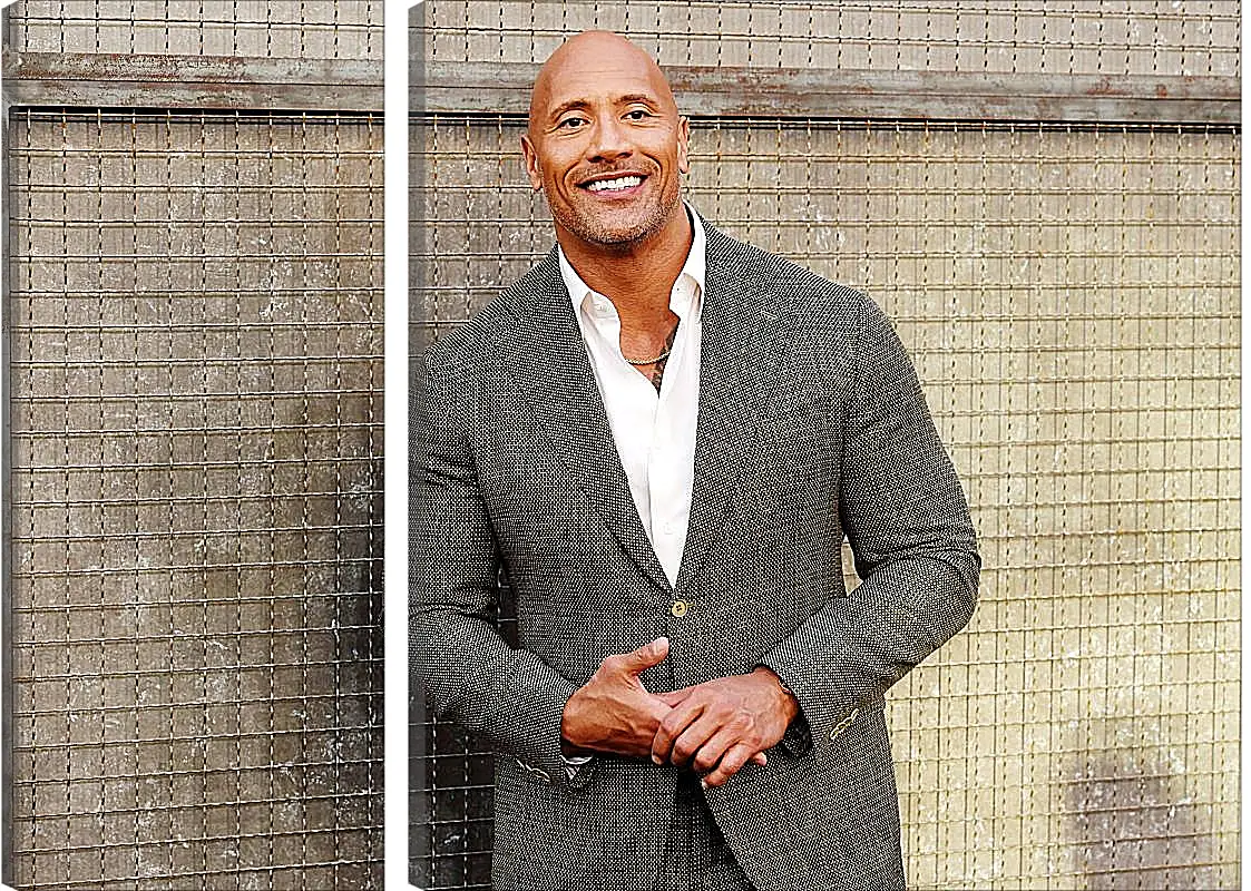 Модульная картина - Dwayne Douglas Johnson. Дуэйн Джонсон (Скала)