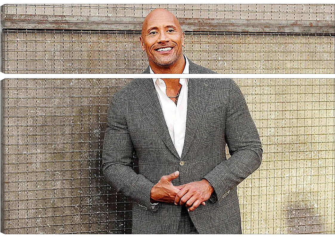Модульная картина - Dwayne Douglas Johnson. Дуэйн Джонсон (Скала)