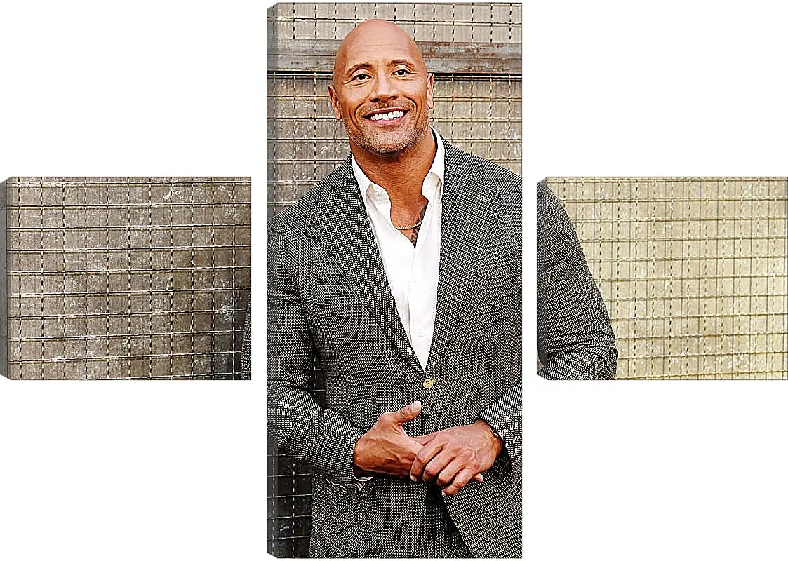 Модульная картина - Dwayne Douglas Johnson. Дуэйн Джонсон (Скала)