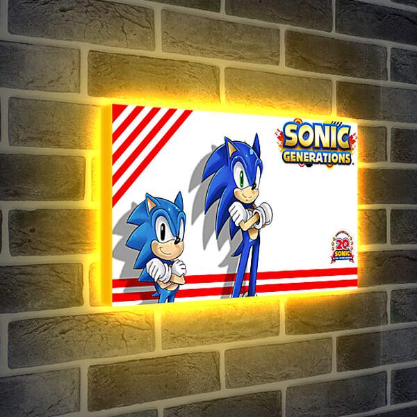 Лайтбокс световая панель - Sonic Generations
