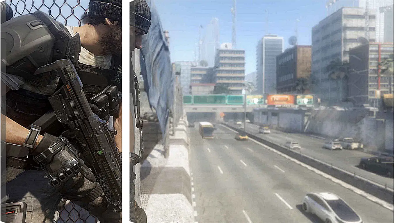 Модульная картина - Call Of Duty: Advanced Warfare