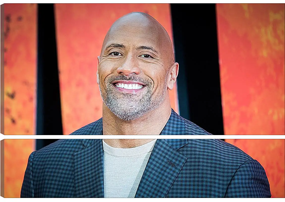Модульная картина - Dwayne Douglas Johnson. Дуэйн Джонсон (Скала)