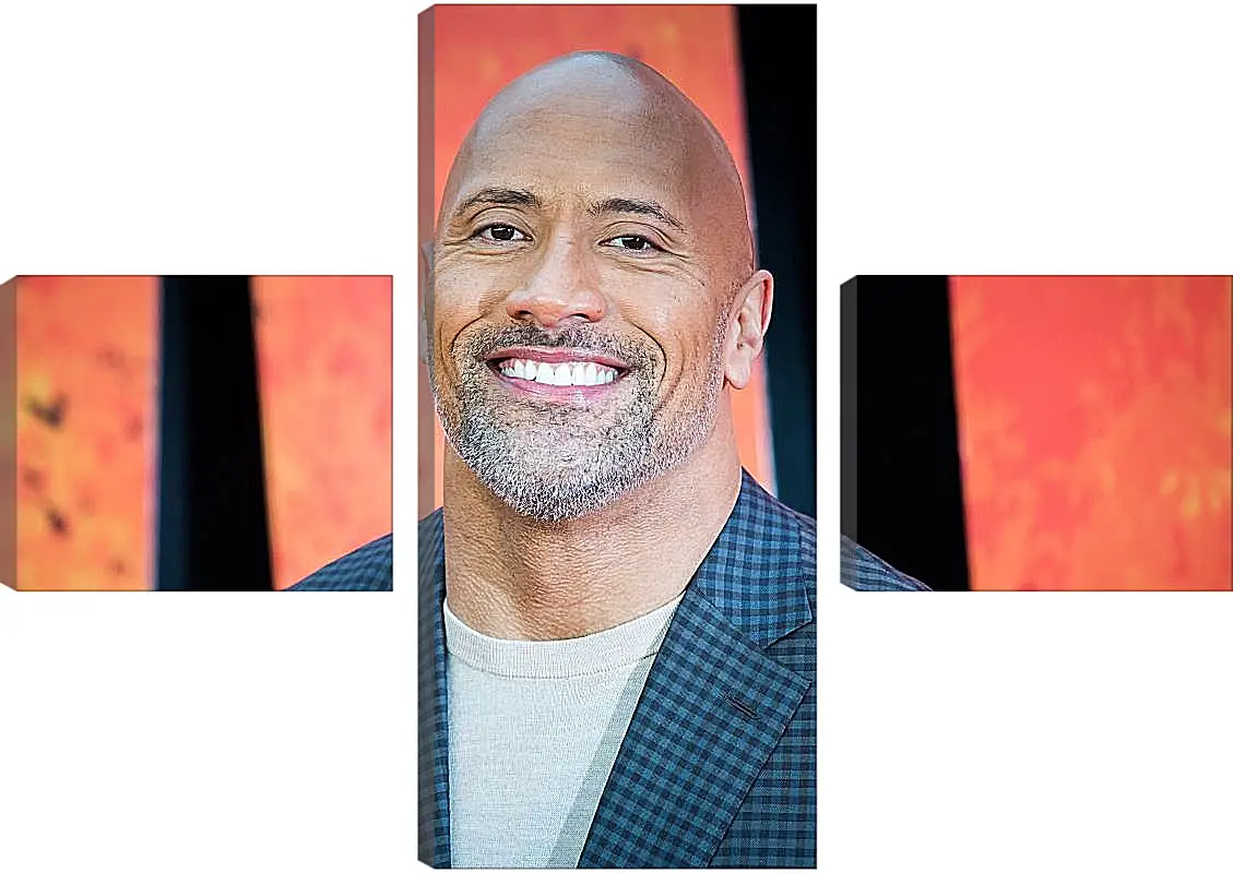 Модульная картина - Dwayne Douglas Johnson. Дуэйн Джонсон (Скала)