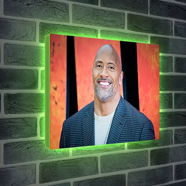 Лайтбокс световая панель - Dwayne Douglas Johnson. Дуэйн Джонсон (Скала)