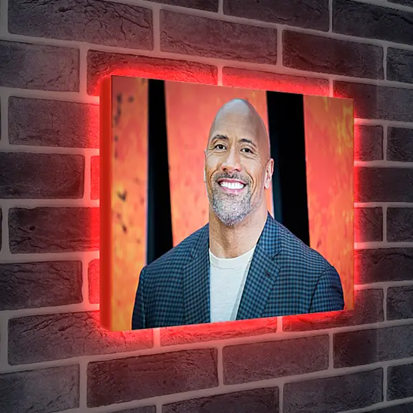 Лайтбокс световая панель - Dwayne Douglas Johnson. Дуэйн Джонсон (Скала)