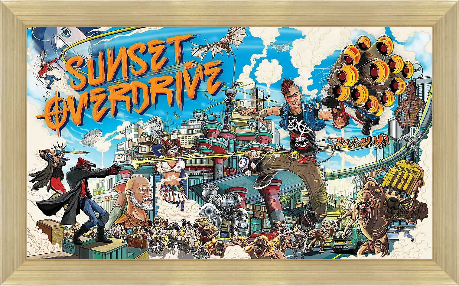 Картина в раме - Sunset Overdrive
