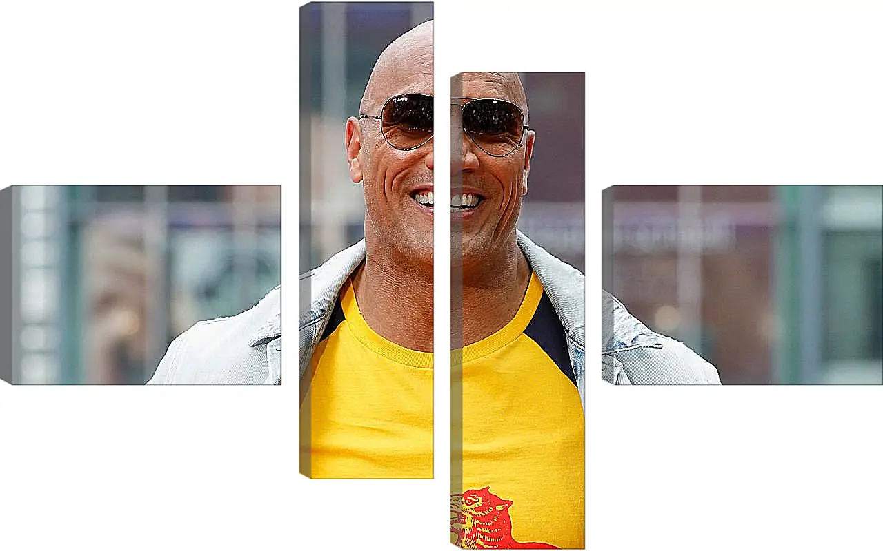 Модульная картина - Dwayne Douglas Johnson. Дуэйн Джонсон (Скала)