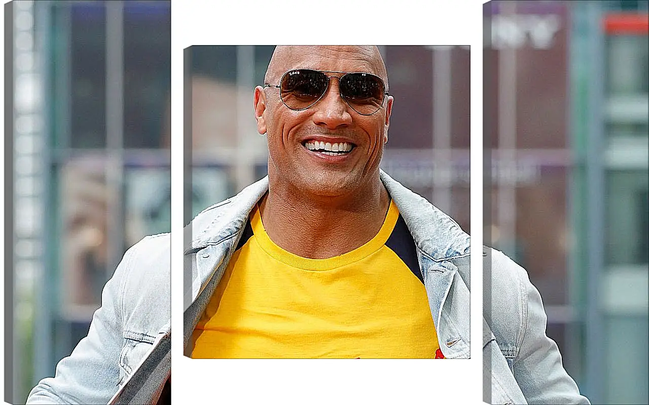 Модульная картина - Dwayne Douglas Johnson. Дуэйн Джонсон (Скала)