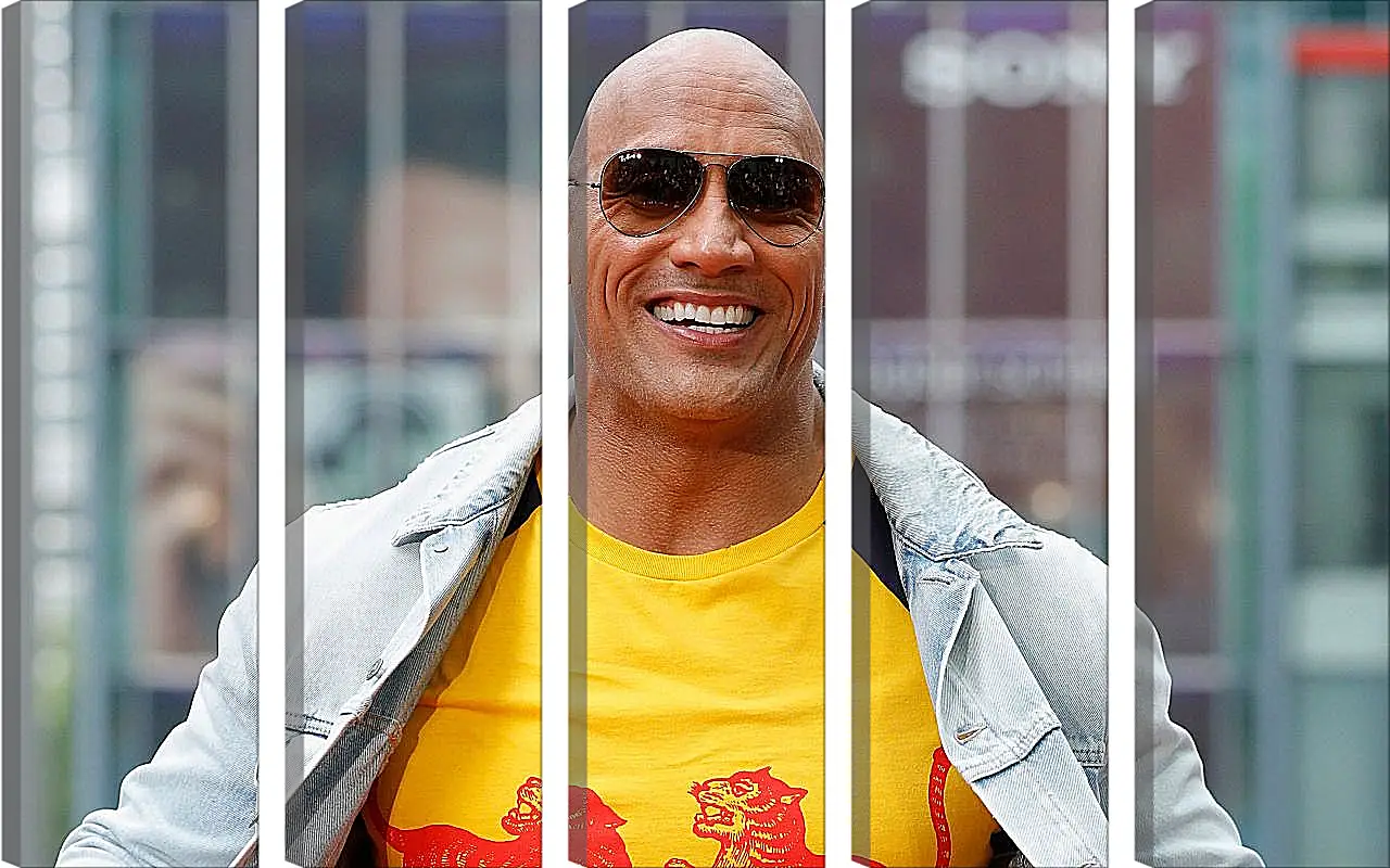 Модульная картина - Dwayne Douglas Johnson. Дуэйн Джонсон (Скала)