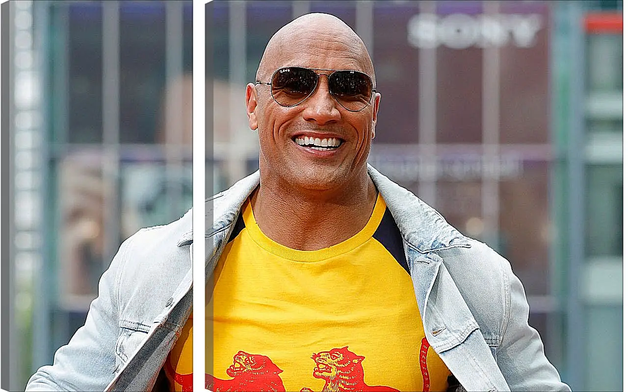 Модульная картина - Dwayne Douglas Johnson. Дуэйн Джонсон (Скала)