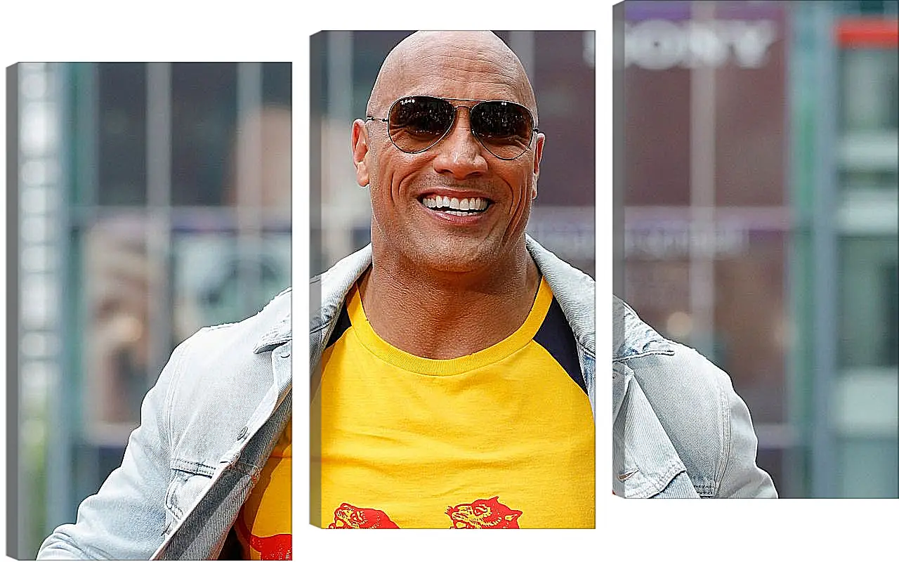 Модульная картина - Dwayne Douglas Johnson. Дуэйн Джонсон (Скала)