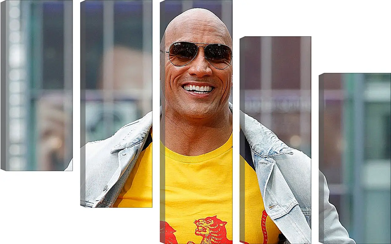 Модульная картина - Dwayne Douglas Johnson. Дуэйн Джонсон (Скала)