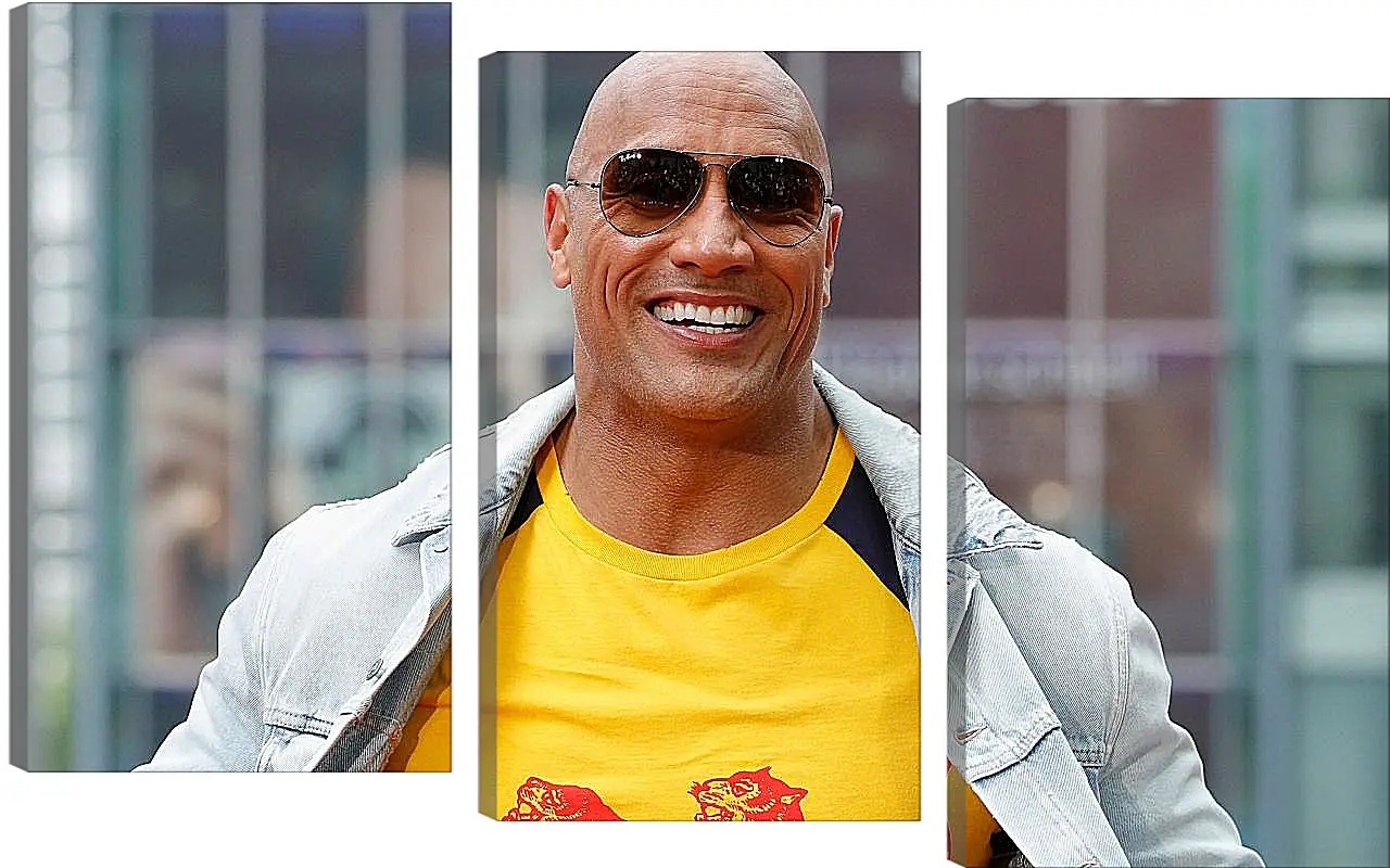 Модульная картина - Dwayne Douglas Johnson. Дуэйн Джонсон (Скала)