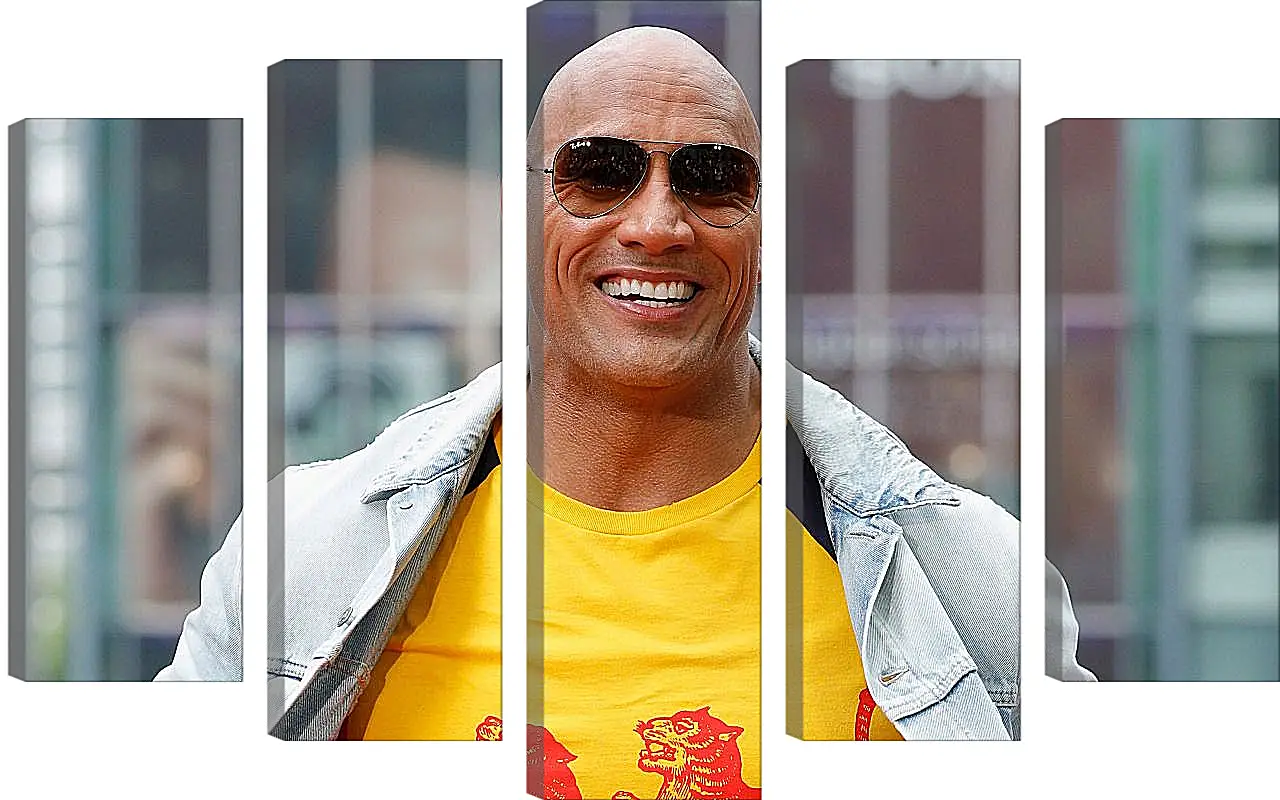 Модульная картина - Dwayne Douglas Johnson. Дуэйн Джонсон (Скала)