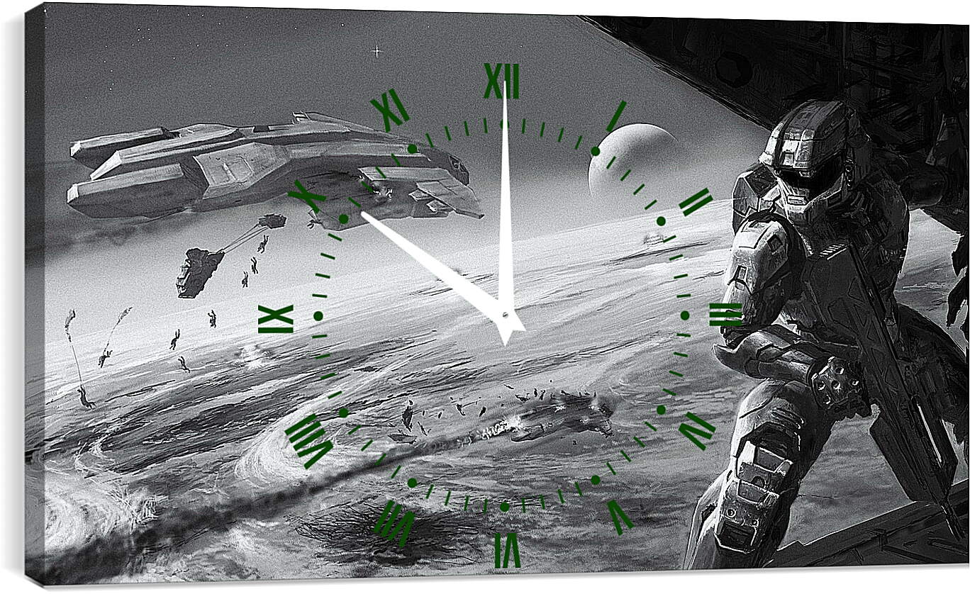 Часы картина - Halo