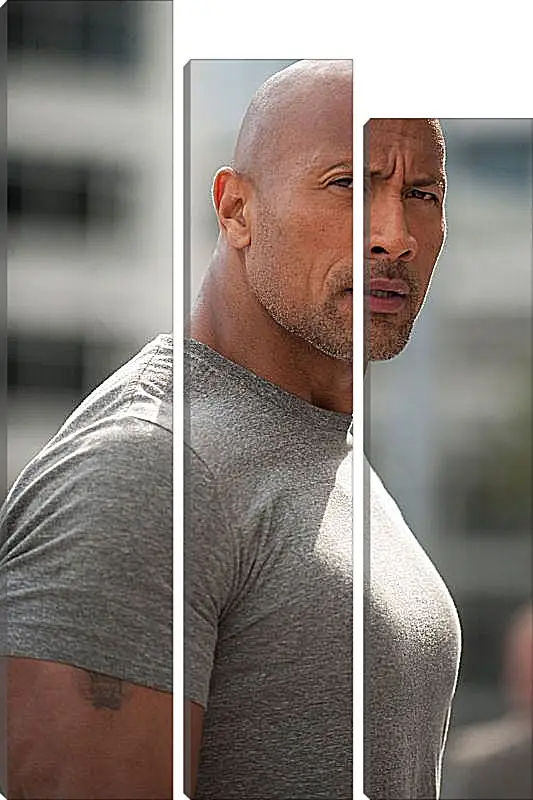 Модульная картина - Dwayne Douglas Johnson. Дуэйн Джонсон (Скала)