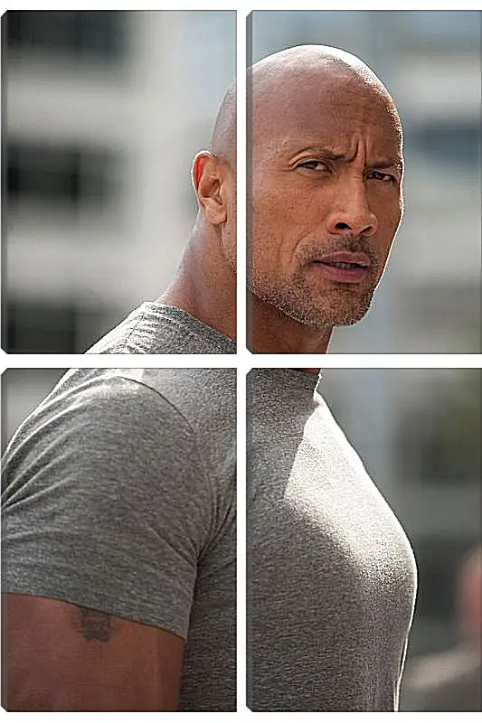 Модульная картина - Dwayne Douglas Johnson. Дуэйн Джонсон (Скала)