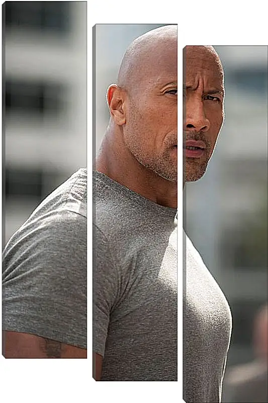 Модульная картина - Dwayne Douglas Johnson. Дуэйн Джонсон (Скала)