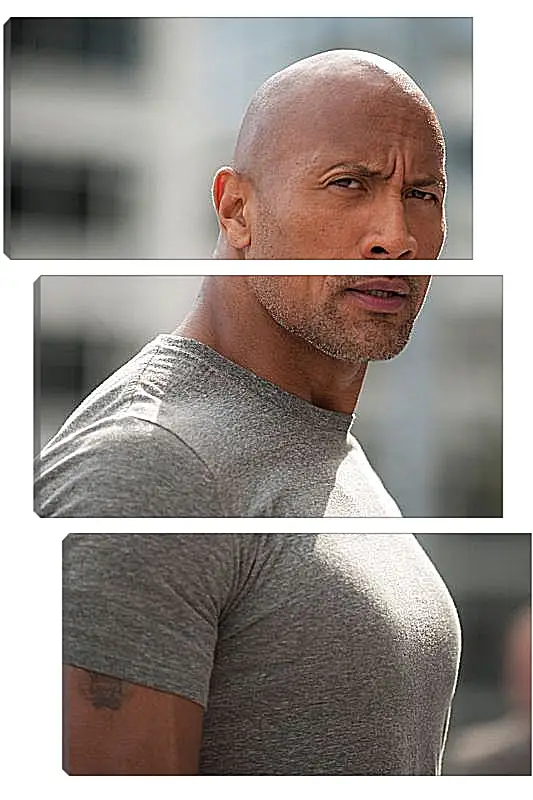 Модульная картина - Dwayne Douglas Johnson. Дуэйн Джонсон (Скала)