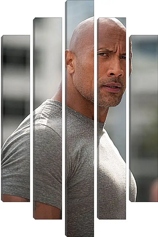 Модульная картина - Dwayne Douglas Johnson. Дуэйн Джонсон (Скала)