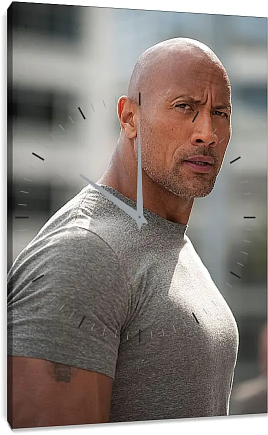 Часы картина - Dwayne Douglas Johnson. Дуэйн Джонсон (Скала)