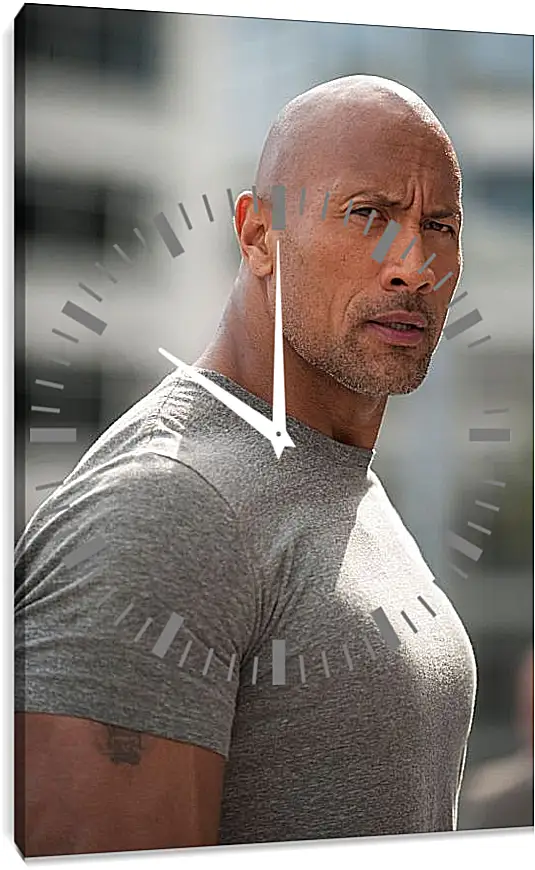 Часы картина - Dwayne Douglas Johnson. Дуэйн Джонсон (Скала)