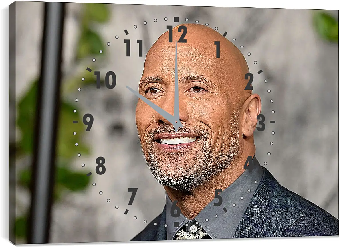 Часы картина - Dwayne Douglas Johnson. Дуэйн Джонсон (Скала)