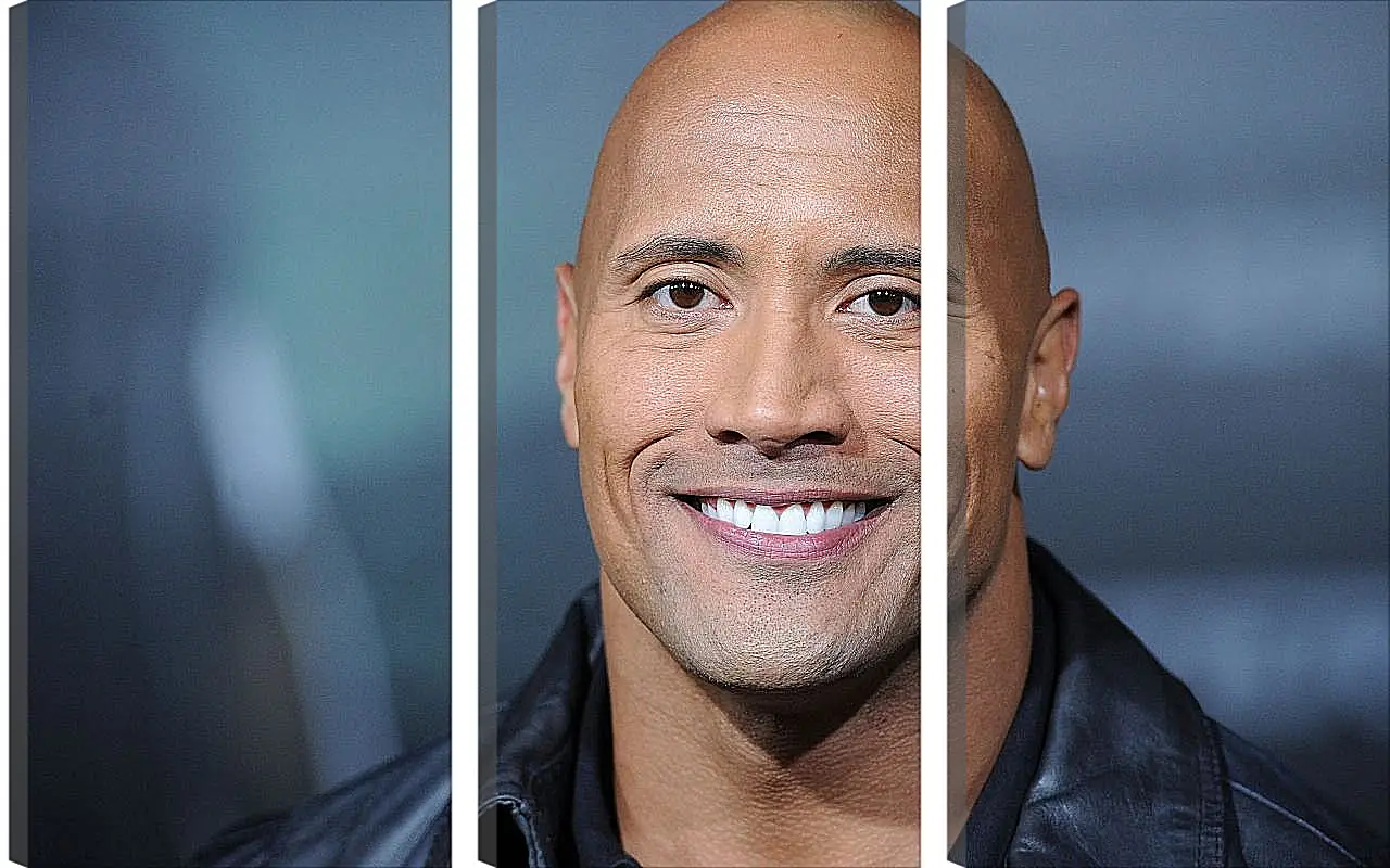 Модульная картина - Dwayne Douglas Johnson. Дуэйн Джонсон (Скала)