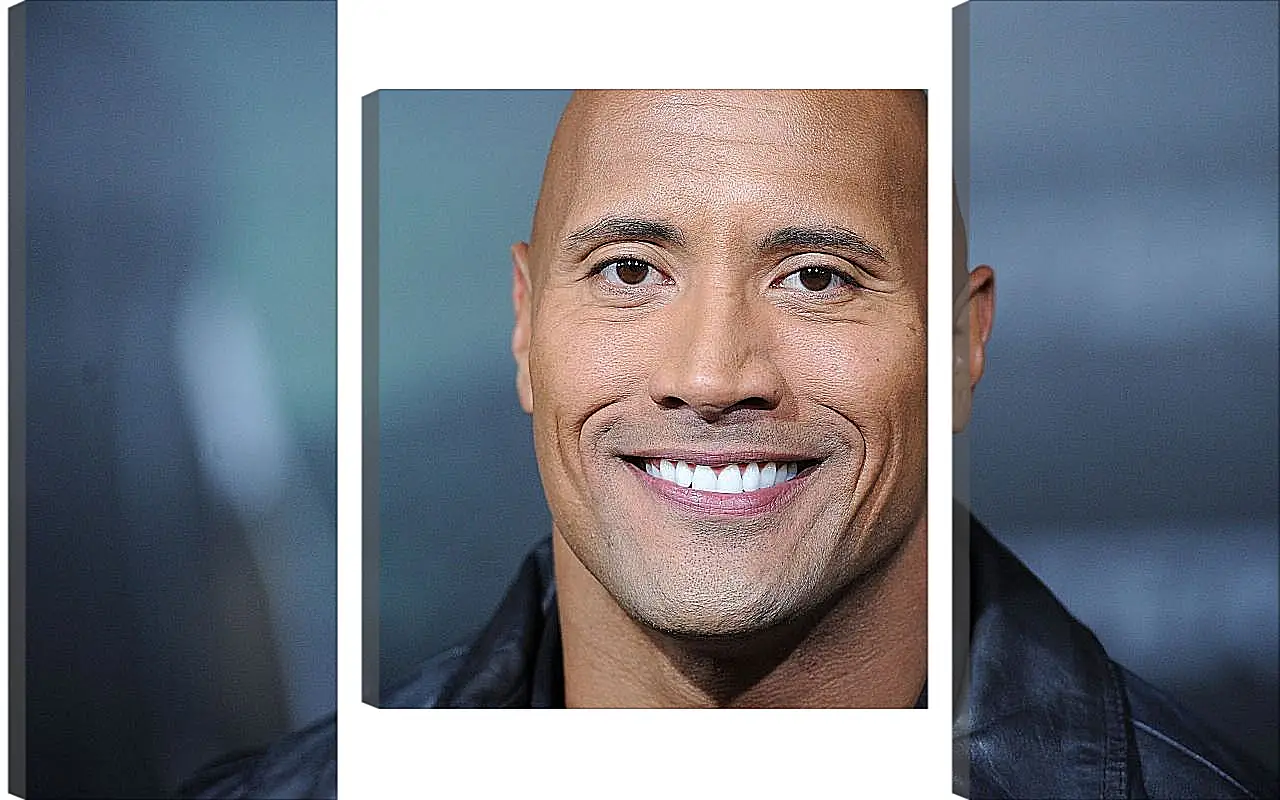 Модульная картина - Dwayne Douglas Johnson. Дуэйн Джонсон (Скала)