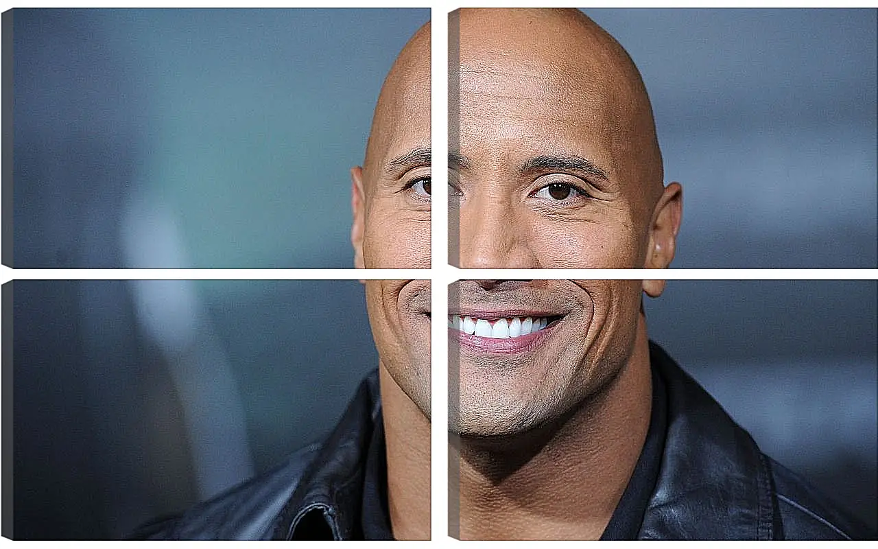 Модульная картина - Dwayne Douglas Johnson. Дуэйн Джонсон (Скала)