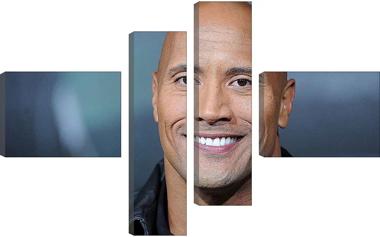 Модульная картина - Dwayne Douglas Johnson. Дуэйн Джонсон (Скала)