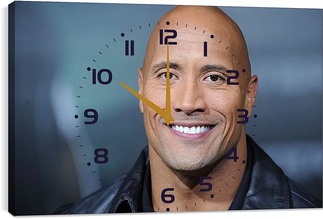 Часы картина - Dwayne Douglas Johnson. Дуэйн Джонсон (Скала)