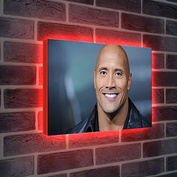 Лайтбокс световая панель - Dwayne Douglas Johnson. Дуэйн Джонсон (Скала)