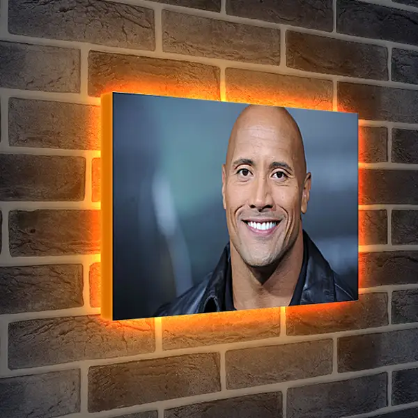 Лайтбокс световая панель - Dwayne Douglas Johnson. Дуэйн Джонсон (Скала)