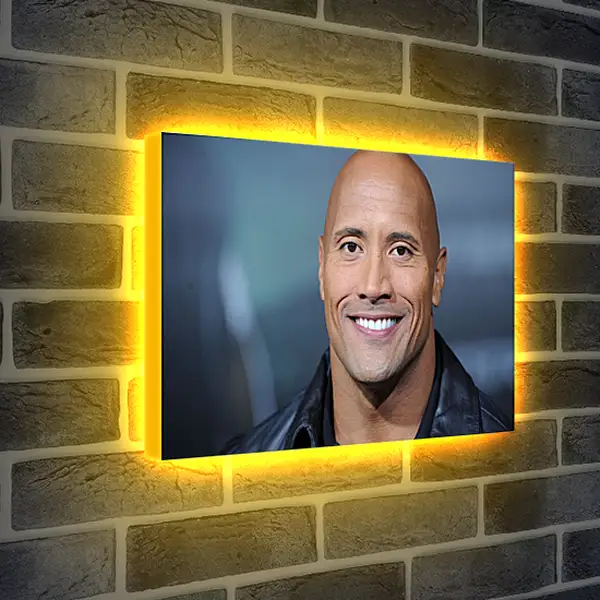 Лайтбокс световая панель - Dwayne Douglas Johnson. Дуэйн Джонсон (Скала)