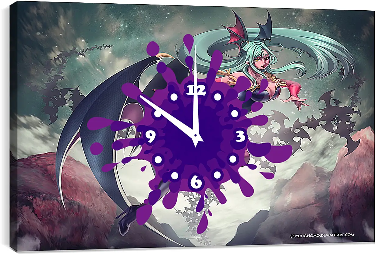 Часы картина - Darkstalkers
