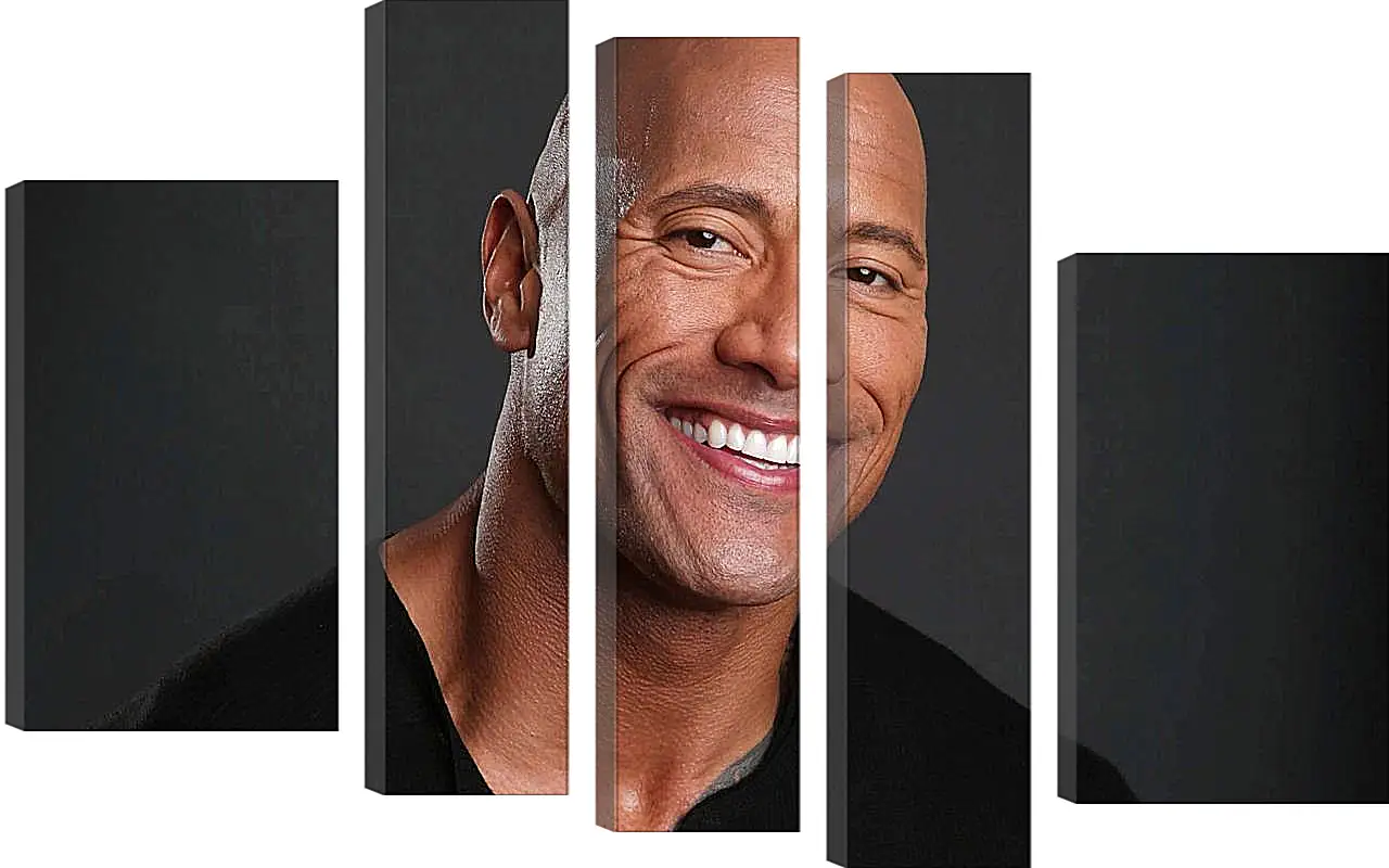 Модульная картина - Dwayne Douglas Johnson. Дуэйн Джонсон (Скала)