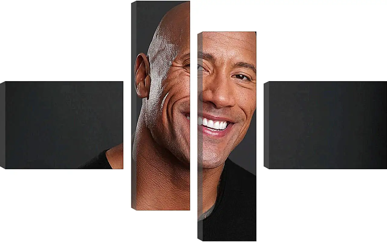 Модульная картина - Dwayne Douglas Johnson. Дуэйн Джонсон (Скала)