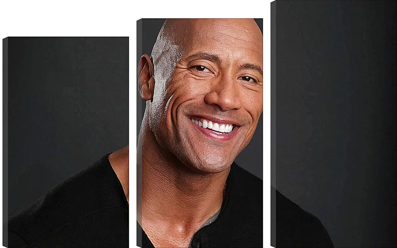 Модульная картина - Dwayne Douglas Johnson. Дуэйн Джонсон (Скала)