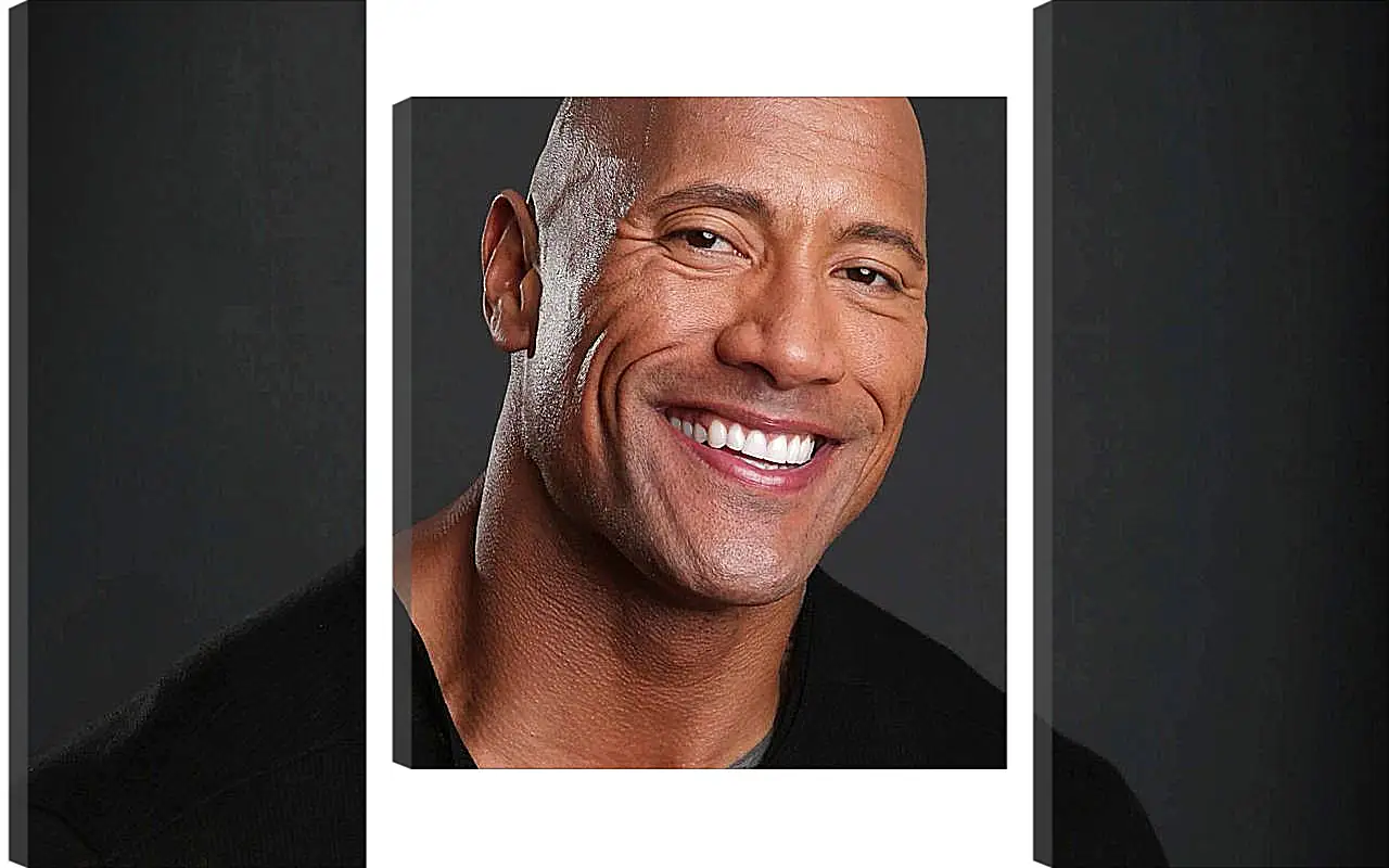 Модульная картина - Dwayne Douglas Johnson. Дуэйн Джонсон (Скала)