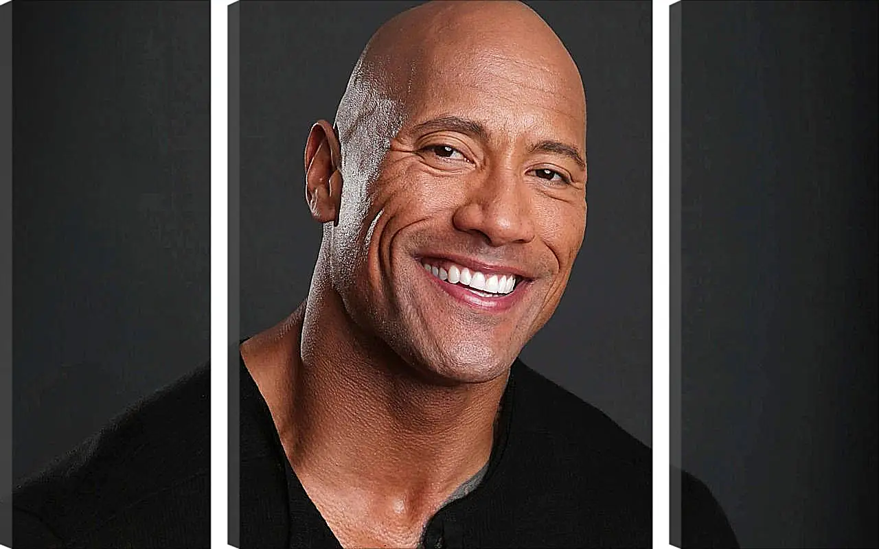 Модульная картина - Dwayne Douglas Johnson. Дуэйн Джонсон (Скала)