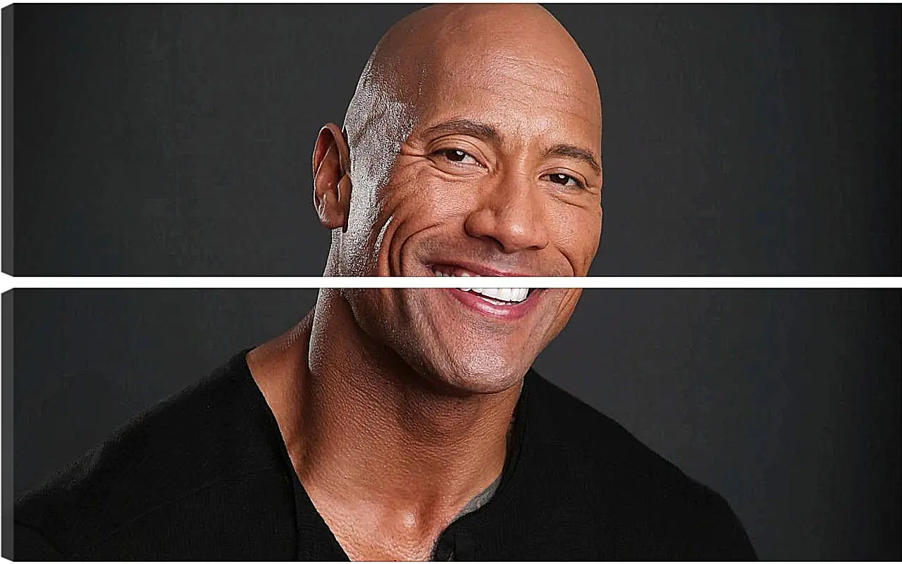 Модульная картина - Dwayne Douglas Johnson. Дуэйн Джонсон (Скала)