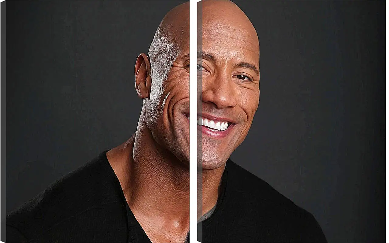 Модульная картина - Dwayne Douglas Johnson. Дуэйн Джонсон (Скала)