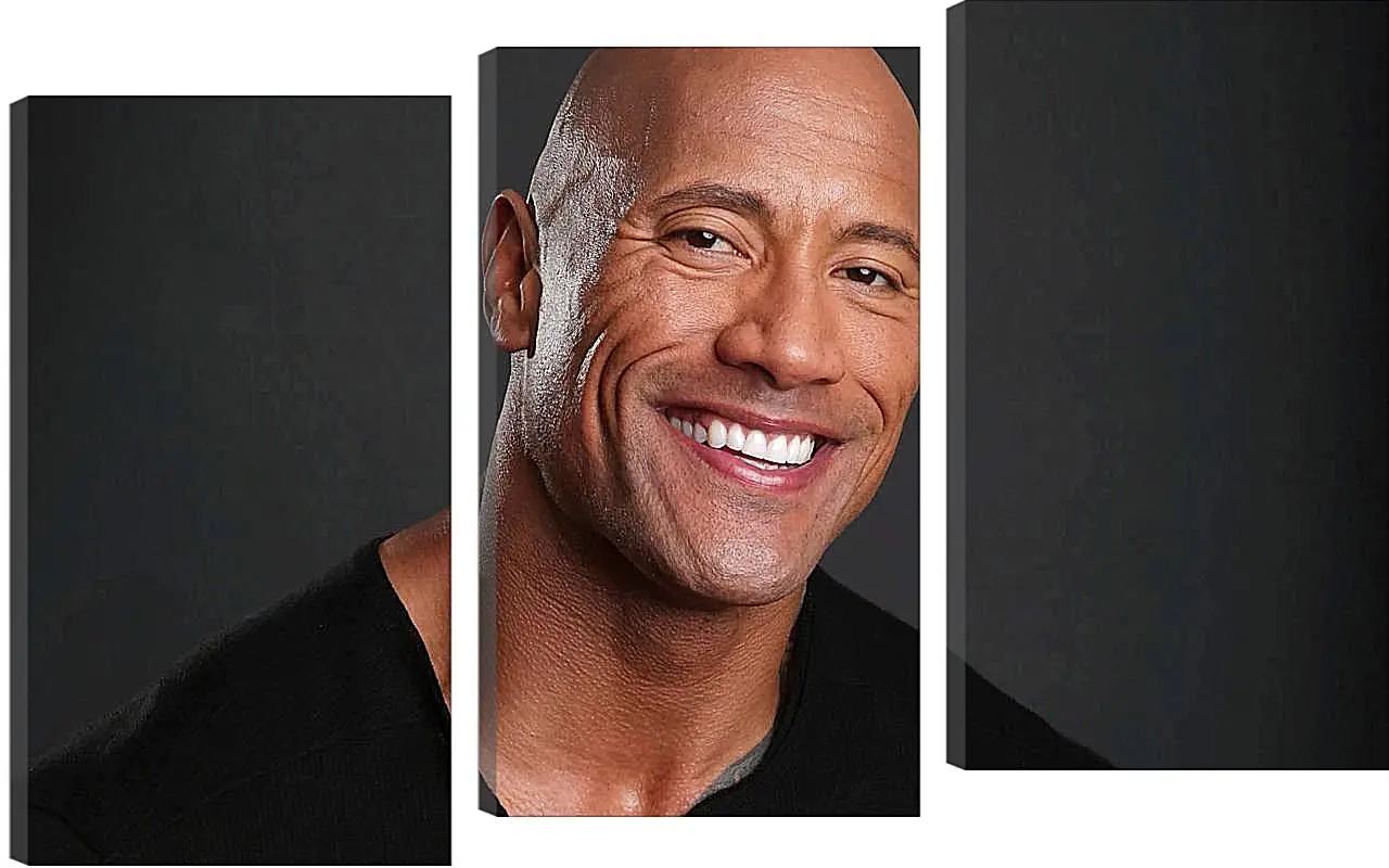 Модульная картина - Dwayne Douglas Johnson. Дуэйн Джонсон (Скала)