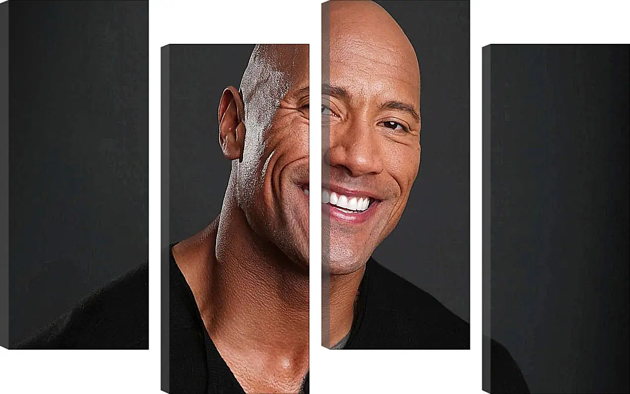 Модульная картина - Dwayne Douglas Johnson. Дуэйн Джонсон (Скала)